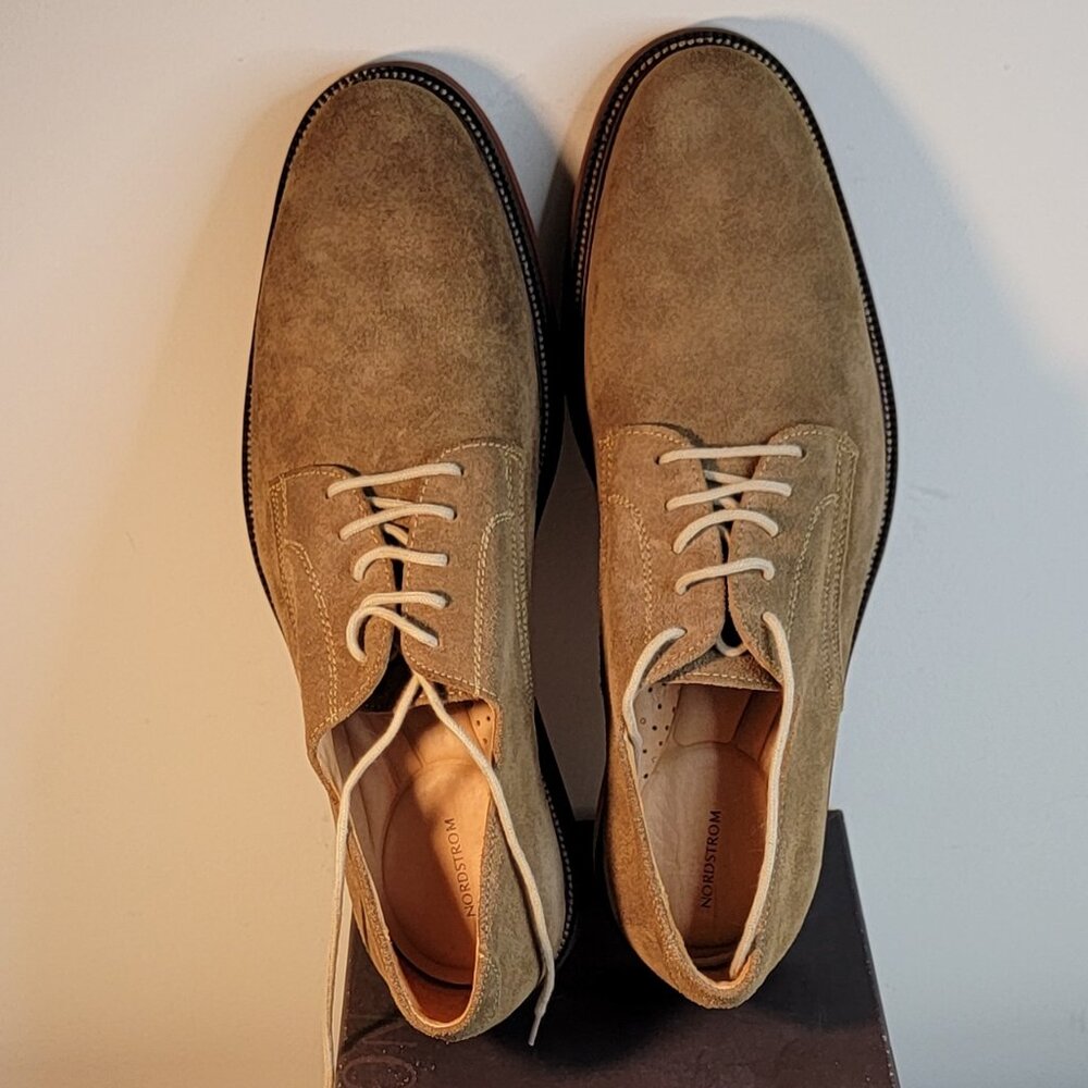1901 CARSON TAN SUEDE OXFORD by NORDSTROM (Size 12) - Picture 4 of 7